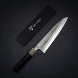 Hatsukokoro x Yoshikane SKD Nashiji Gyuto 210mm Extra Tall, Heart-shaped Ebony Handle