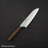 Hatuskokoro Hayabusa Aogami Super Migaki Santoku 180mm Black Chacate