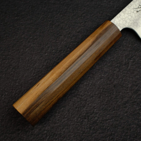 K&S Arare SG2 Gyuto 210mm by Iron Clad, with Black Charcate Handle