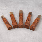 K&S Octagonal Amboyna Burl Handle with Blonde/Marble Ferrule