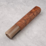 K&S Octagonal Amboyna Burl Handle with Blonde/Marble Ferrule