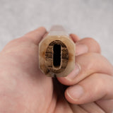 K&S Octagonal Amboyna Burl Handle with Blonde/Marble Ferrule