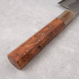 K&S Octagonal Amboyna Burl Handle with Blonde/Marble Ferrule