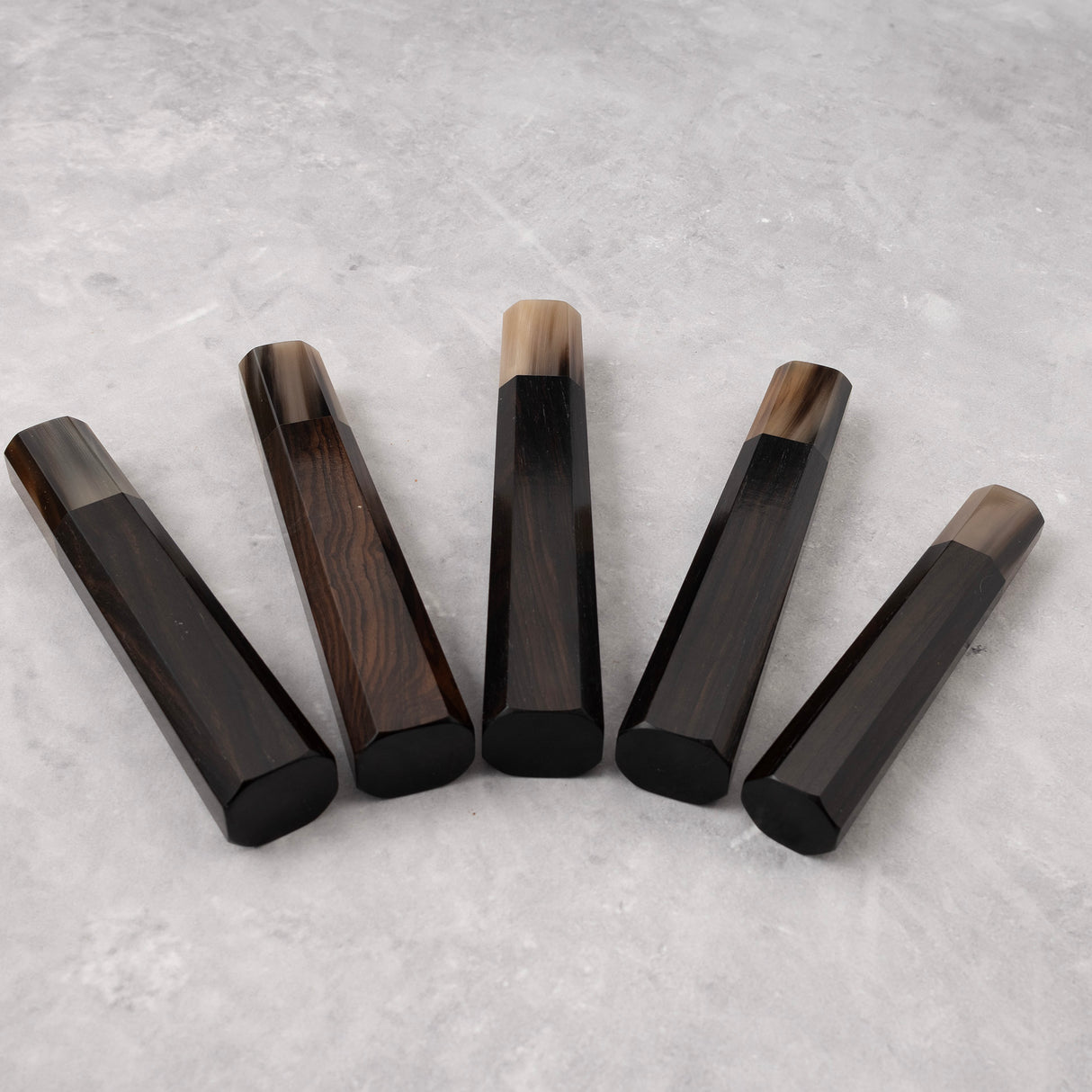 K&S Octagonal Ebony Handle with Blonde/Marble Ferrule