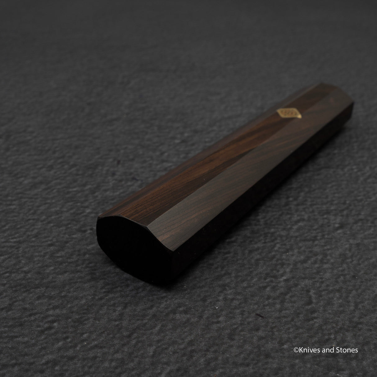 K&S Special Handle: Octagonal Ebony Handle with Square Mosaic Pin