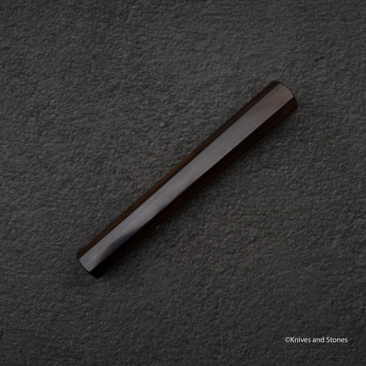 K&S Special Handle: Octagonal Ebony Handle with Square Mosaic Pin