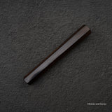 K&S Special Handle: Octagonal Ebony Handle with Square Mosaic Pin
