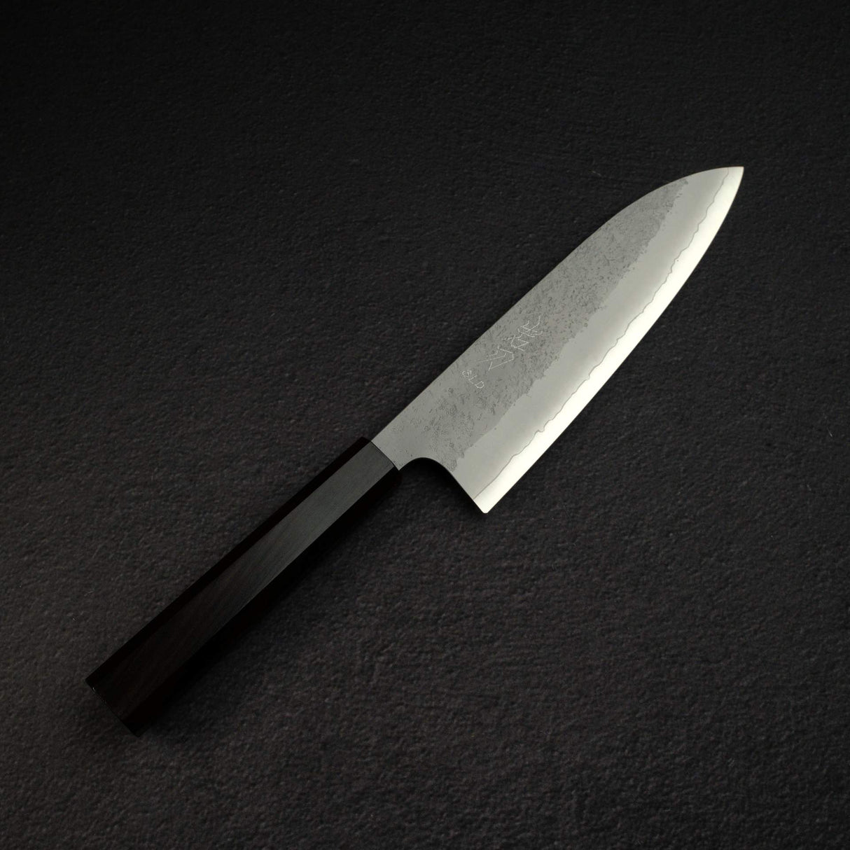 K&S Yuepo SLD Nashiji Santoku 180mm, Ebony Handle