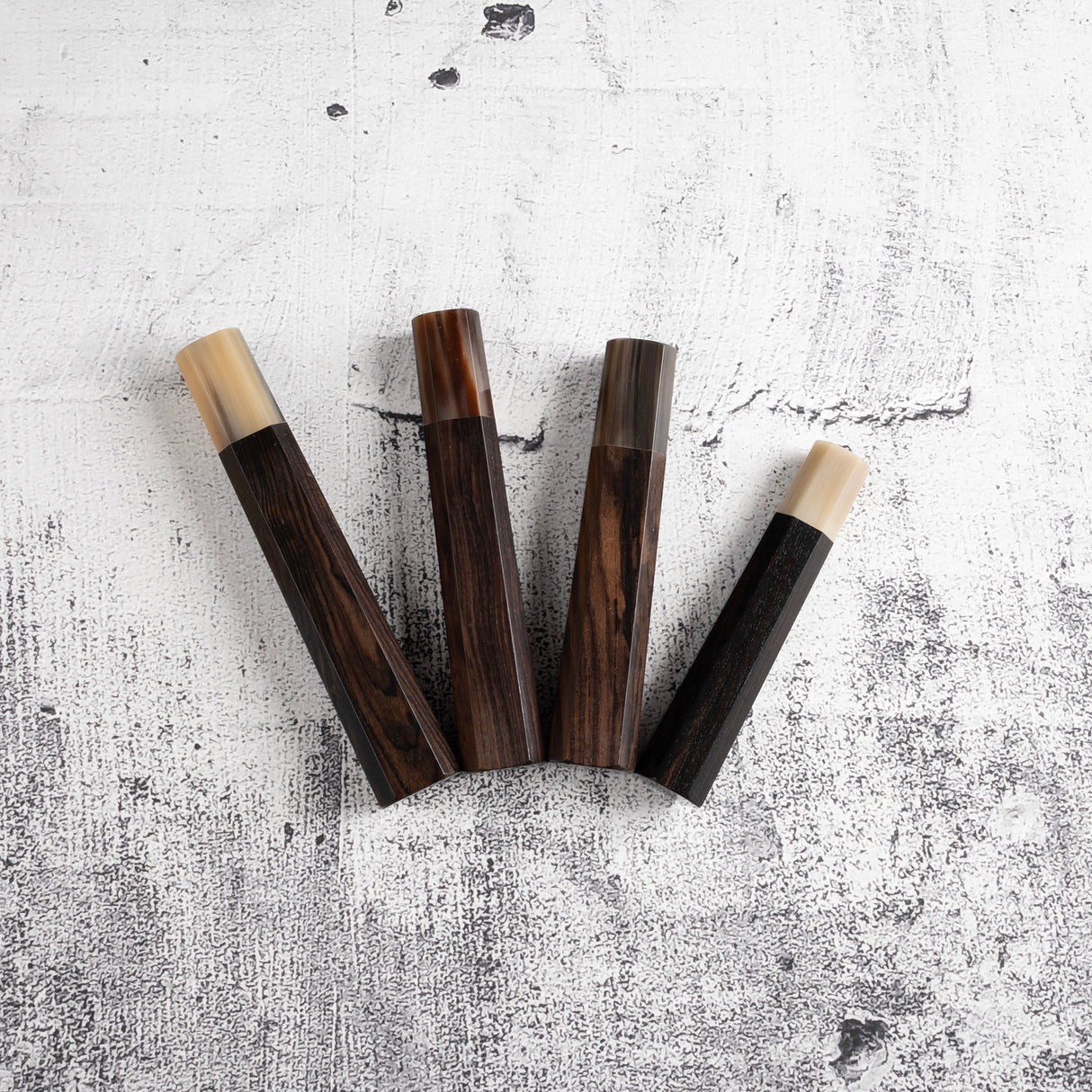 K&S Octagonal Ebony Handle with Blonde/Marble Ferrule