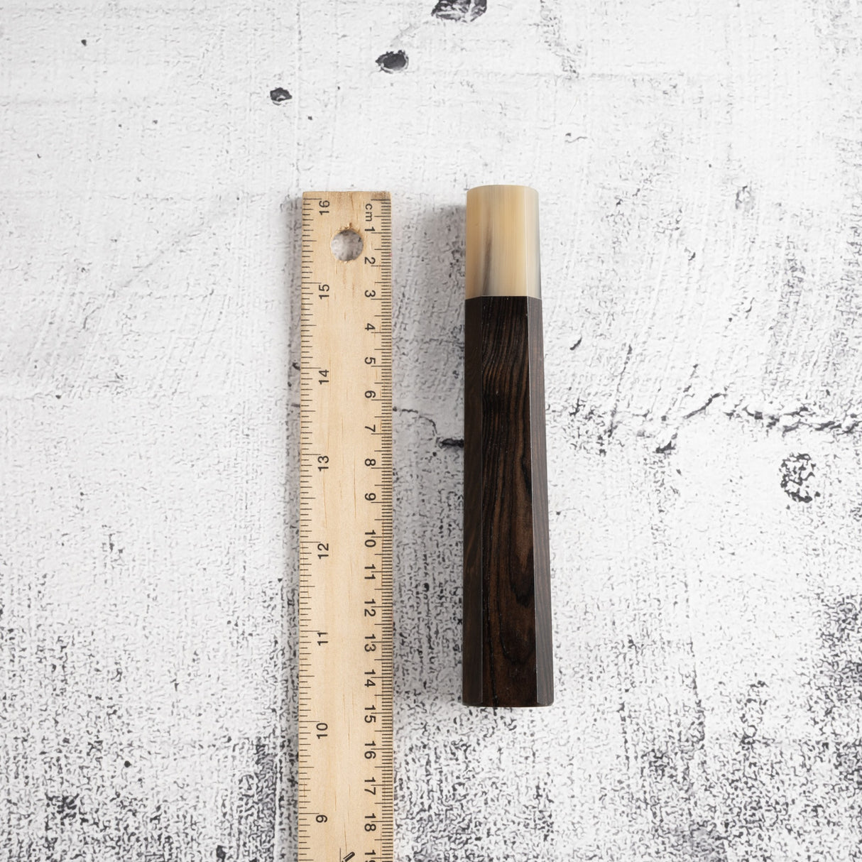 K&S Octagonal Ebony Handle with Blonde/Marble Ferrule