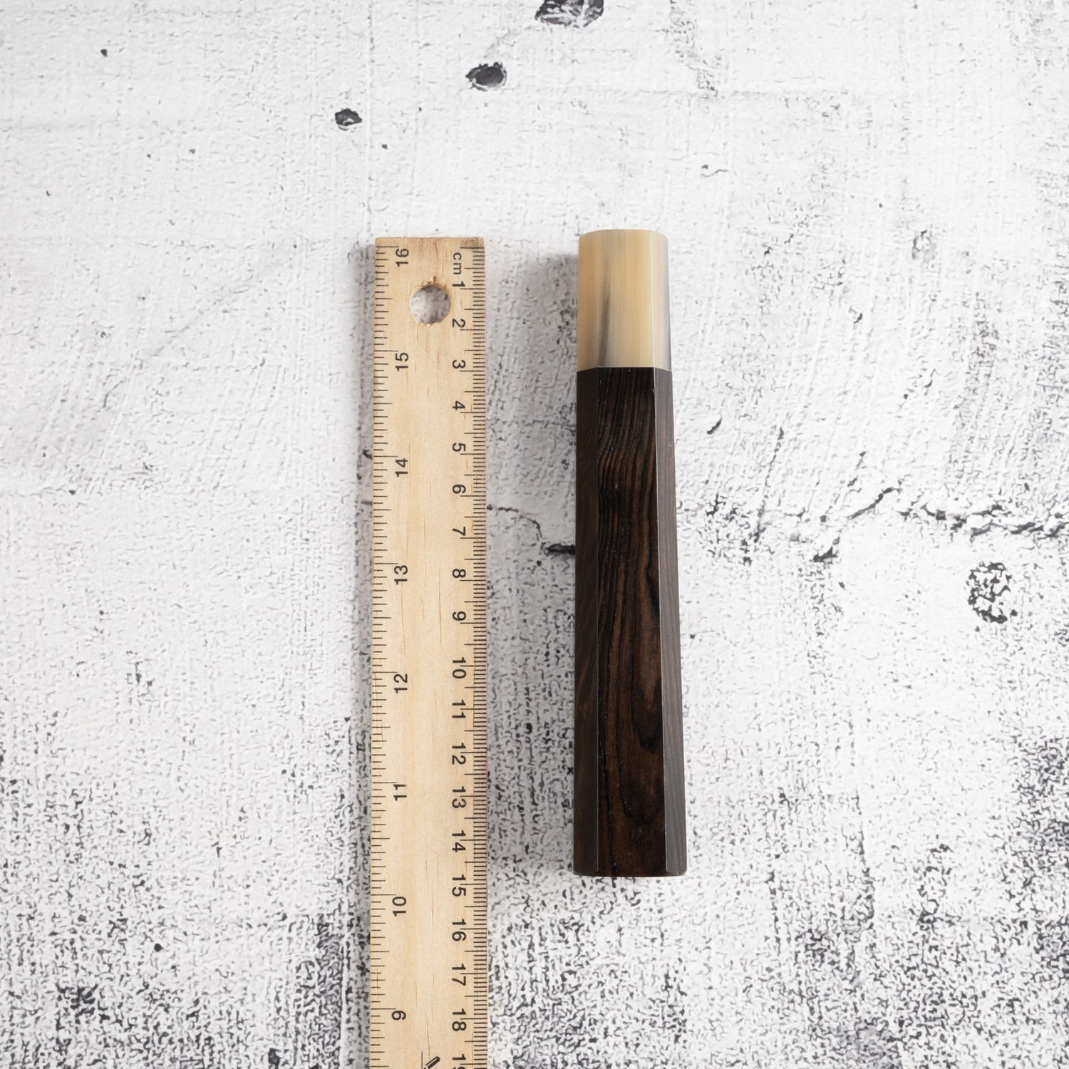K&S Octagonal Ebony Handle with Blonde/Marble Ferrule
