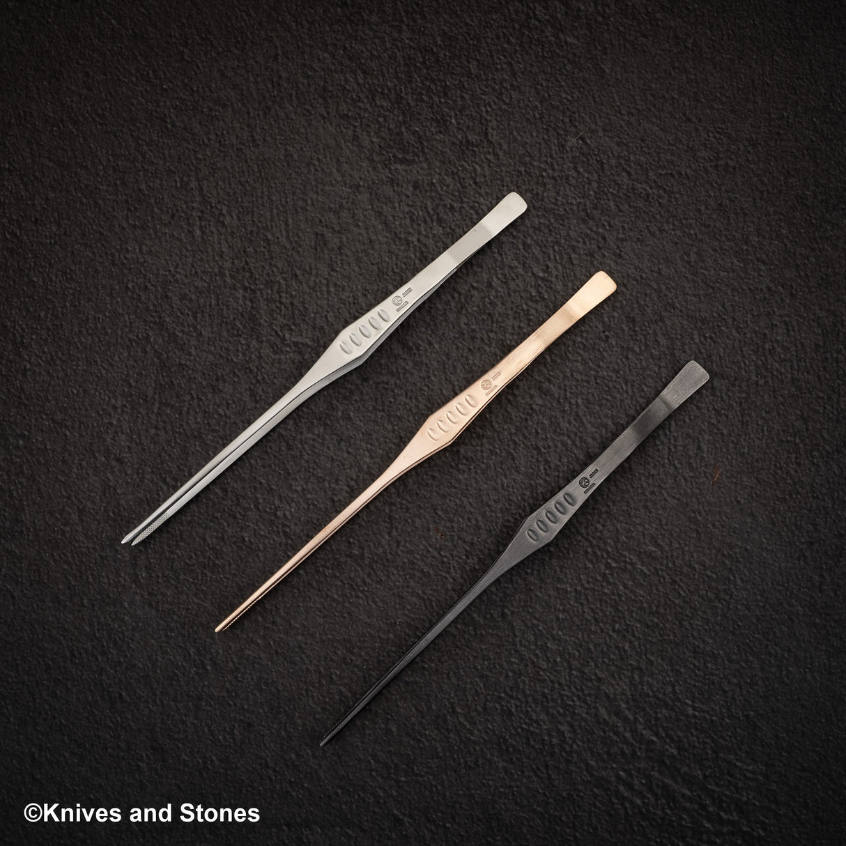 Kankuma Straight Plating Tweezers 21cm