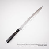 Kenichi Shiraki Mt. Fuji Hamon Honyaki Yanaigba 300mm Ebony Set 2