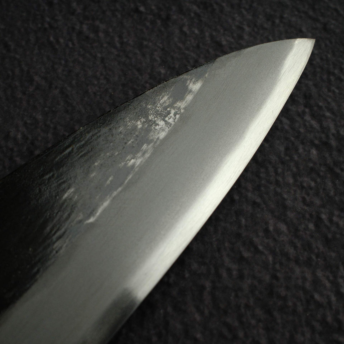 Kurogane Blue 2 Kurouchi Gyuto 210mm B-Grade, Rosewood Handle