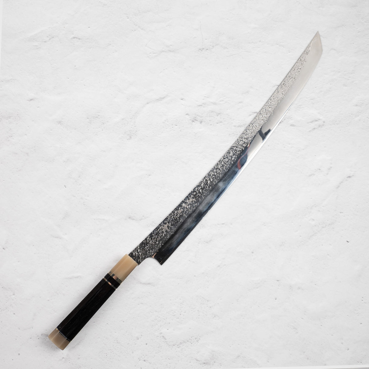 ONE MORE THING: Kurosaki Shizuku SG2 455mm Sakimaru Sujihiki with Saya