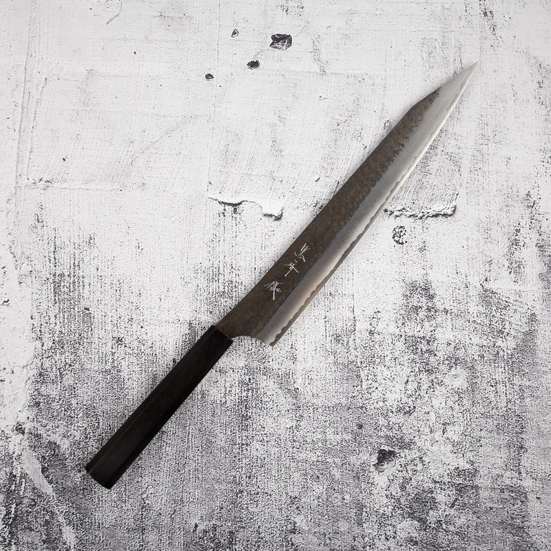 Kurosaki Kokusen Ei AS Sujihiki 270mm Aogami Super Ebony