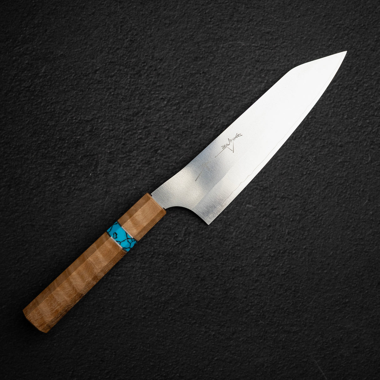 Kurosaki Gekko VG XEOS Bunka 165mm - Turquoise Ring