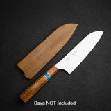 Kurosaki Gekko VG XEOS Santoku 165mm - Turquoise Ring