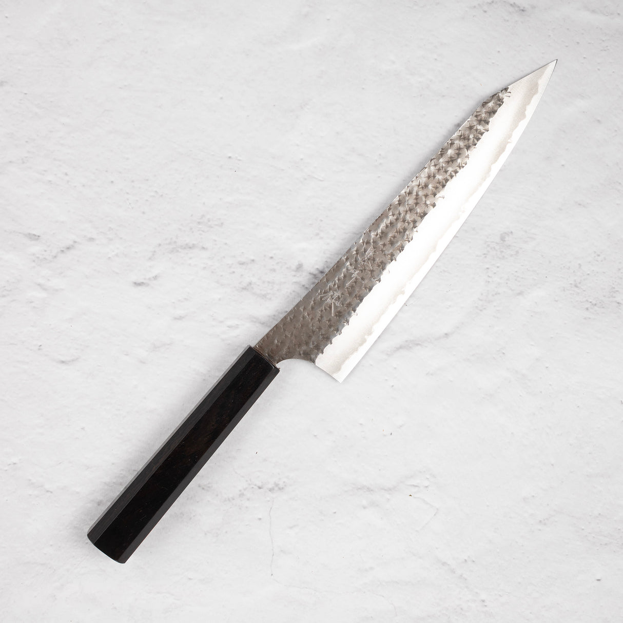 Kurosaki Kokusen Ei Aogami Super K tip Gyuto 210mm Ebony Handle