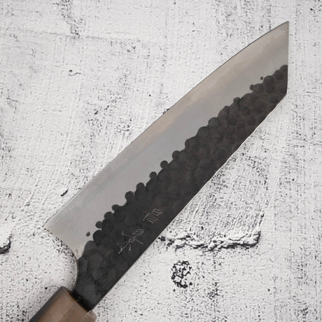 Masakage Koishi AS Bunka 175mm, Aogami Super Kurouchi Tsuchime K&S Hearted-shaped Ironwood Handle