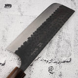 Masakage Koishi AS Nakiri 165mm, Aogami Super Kurouchi Tsuchime K&S Hearted-shaped Ironwood Handle