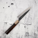 Masakage Koishi AS Petty 120mm, Aogami Super Kurouchi Tsuchime K&S Hearted-shaped Ironwood Handle (Copy)