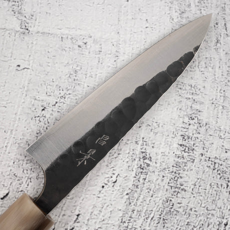 Masakage Koishi AS Petty 120mm, Aogami Super Kurouchi Tsuchime K&S Hearted-shaped Ironwood Handle (Copy)