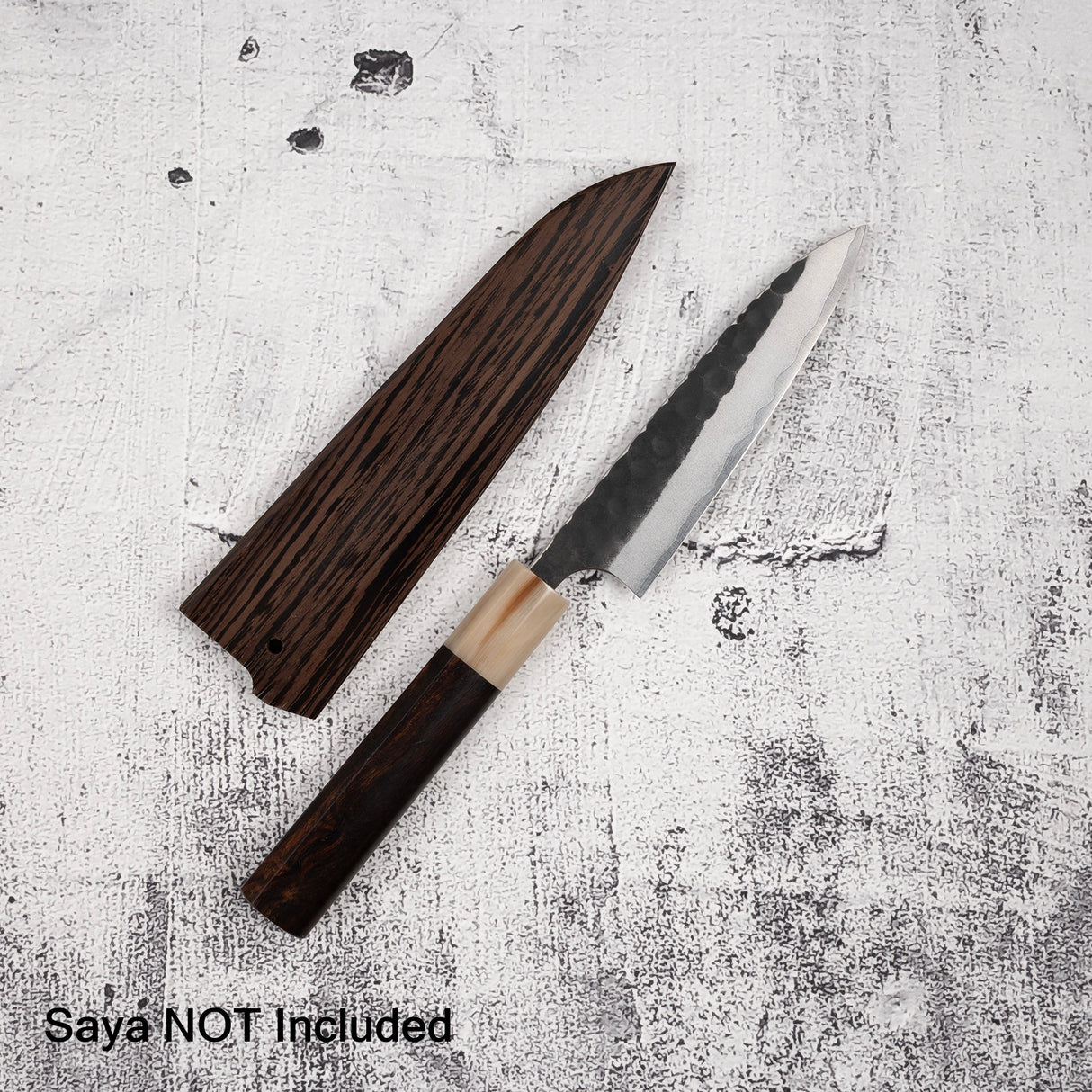 Masakage Koishi AS Petty 120mm, Aogami Super Kurouchi Tsuchime K&S Hearted-shaped Ironwood Handle (Copy)