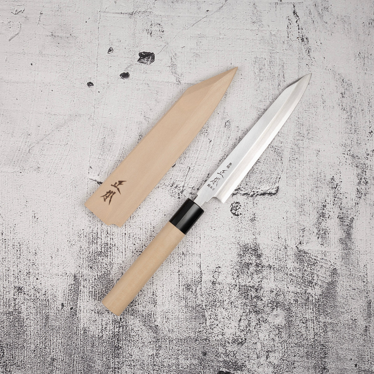 Masamoto White 2 Kiritsuke Yanagiba 165 mm KS4616 with saya