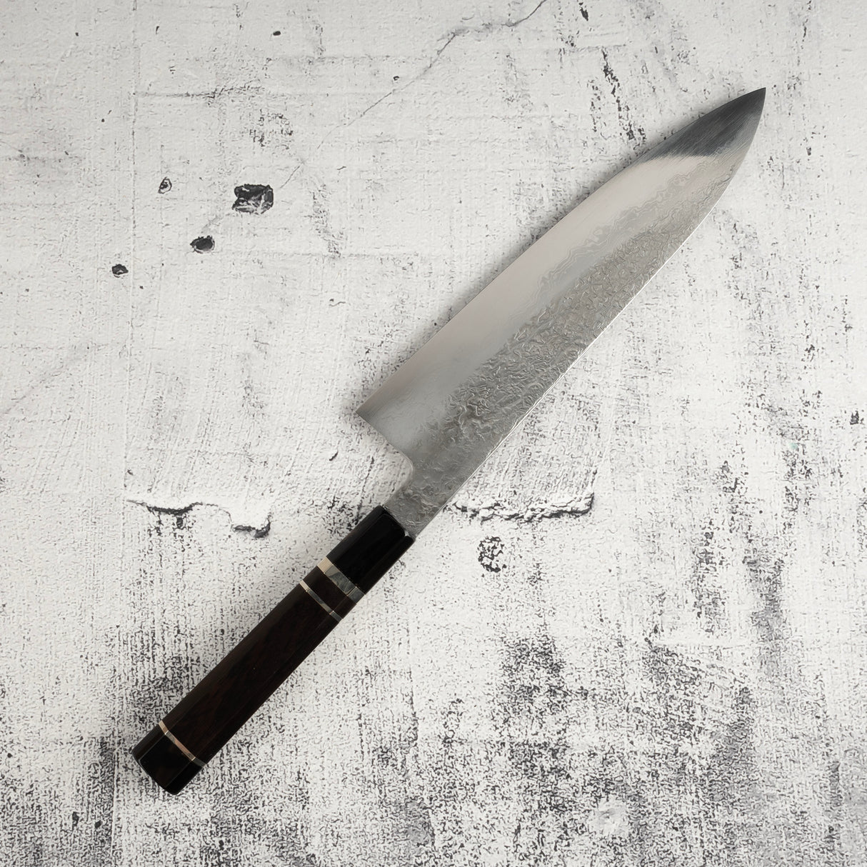 Masuda Yoshihide Blue 1 Damascus Gyuto 220mm