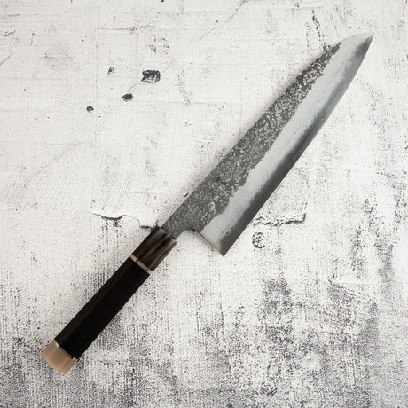 Masuda Yoshihide Blue 1 Kurozome Damascus Gyuto 240mm