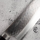 Masutani Kokuryu VG10 Damascus Tsuchime Santoku 170mm Western Handle