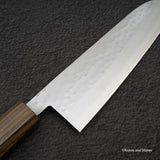 Masutani VG1 Tsuchime Santoku 180mm Black Chacate Handle