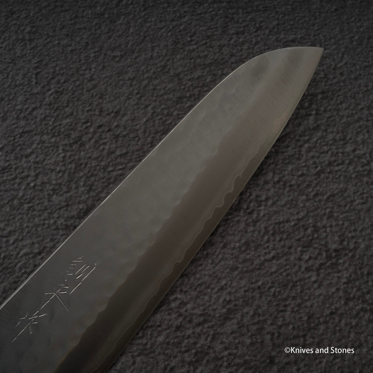 Masutani VG1 Tsuchime Santoku 180mm Black Chacate Handle