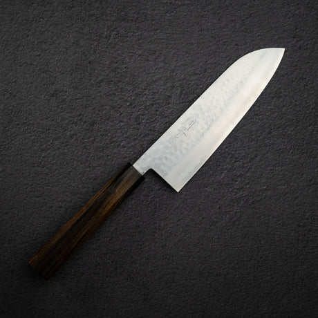 Masutani VG1 Tsuchime Santoku 170mm 黑色 Chacate 手柄