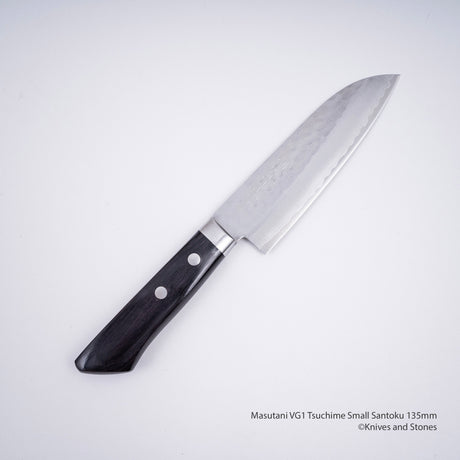 Masutani VG1 Tsuchime Small Santoku 135mm Western Handle