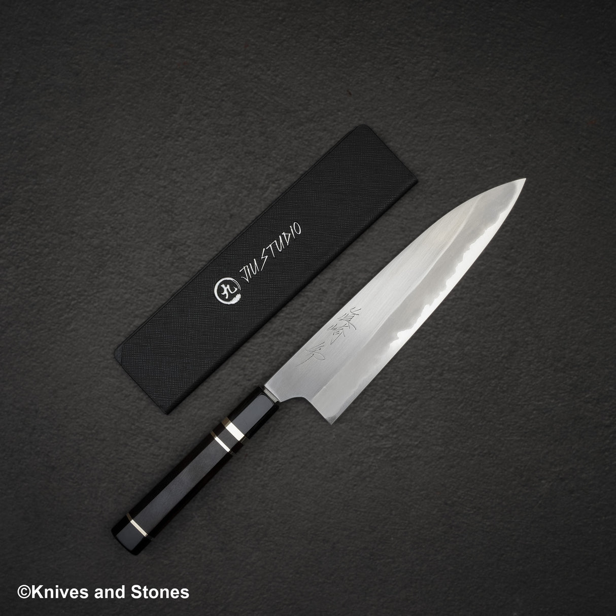 BFCM2024 Mazaki Blue 2 Hon-Sanmai Gyuto 210mm Triple Spacer Ver2024