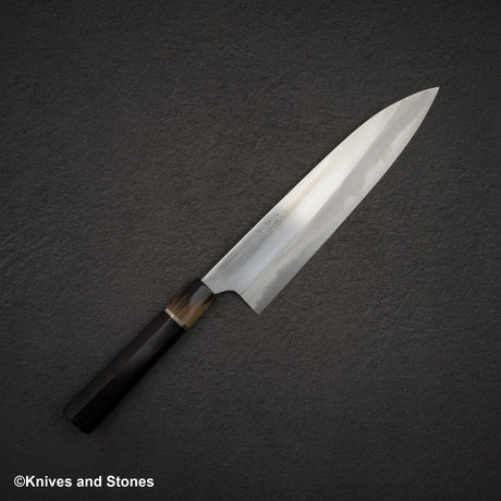 BFCM2024 Mazaki White 2 Hon-Sanmai Gyuto 240mm Single Spacer Ver2024