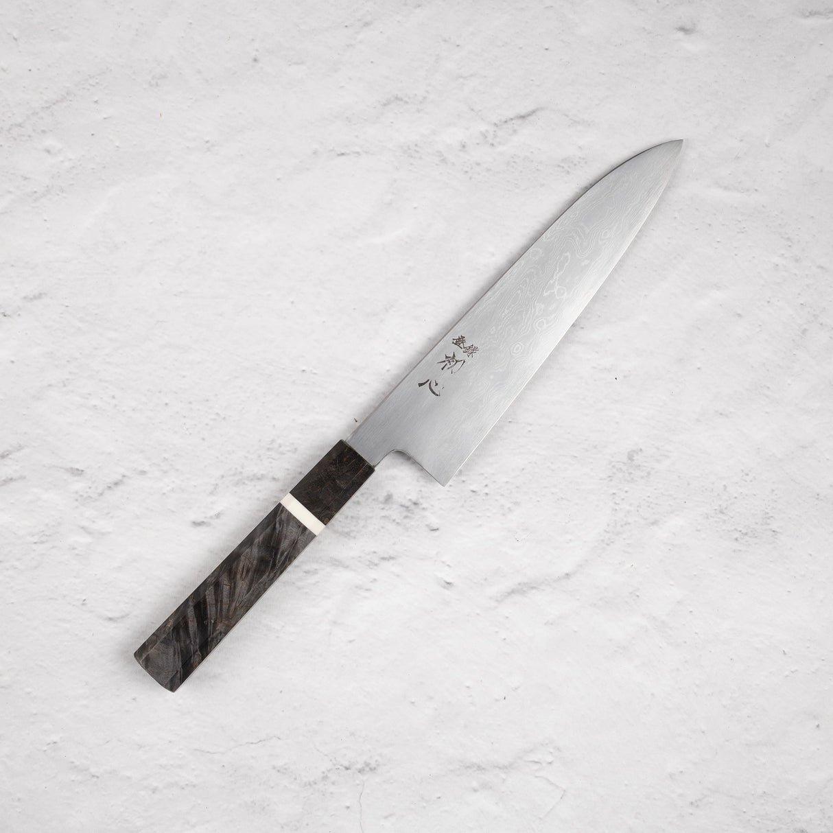 Nakagawa Blue 1 Damascus Gyuto 210mm Birch Handle