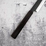Nakagawa Blue 1 KU Damascus Sujihiki 240mm Etched Black Ebony by Hatsukokoro