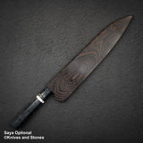 Hatsukokoro x Satoshi Nakagawa Blue 1 Damascus Gyuto 270mm