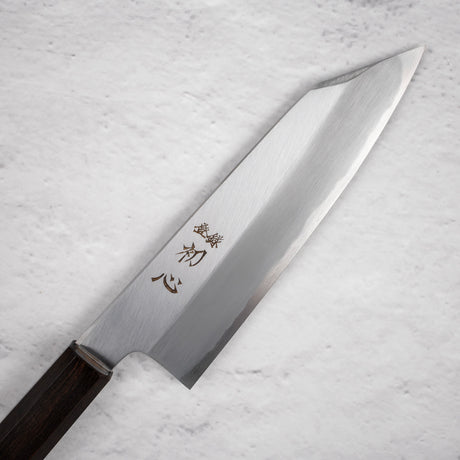 Nakagawa Blue1 Wide Bevel Kasumi Bunka 180mm Ebony Handle