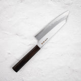 Nakagawa Blue1 Wide Bevel Kasumi Bunka 180mm Ebony Handle