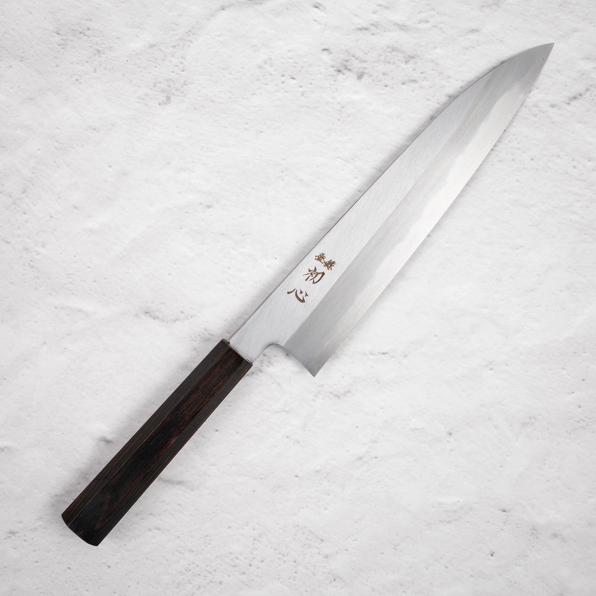 Nakagawa Blue1 Wide Bevel Kasumi Gyuto 240mm Ebony Handle