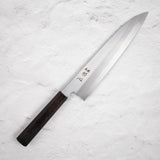 Nakagawa Blue1 Wide Bevel Kasumi Gyuto 240mm Ebony Handle