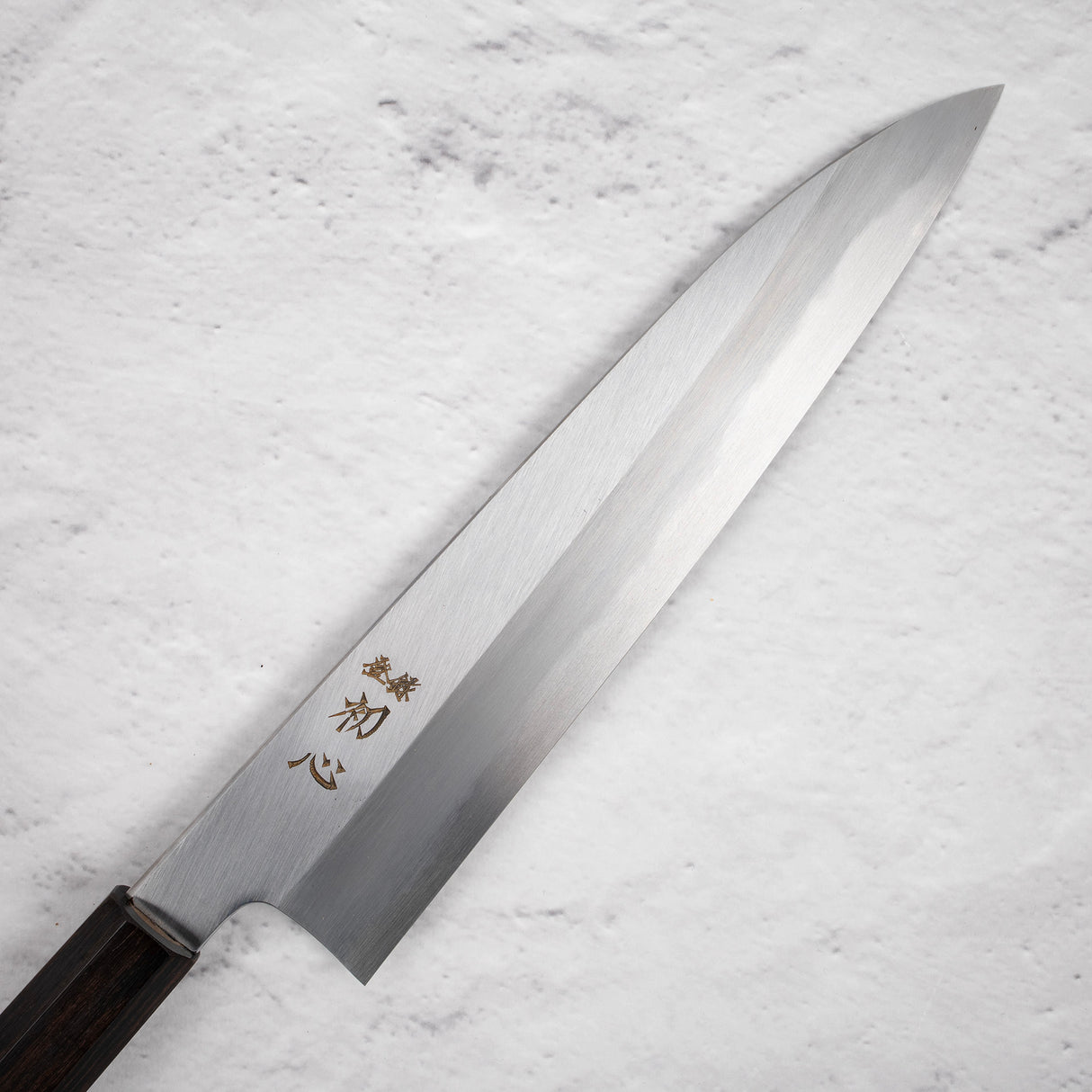 Nakagawa Blue1 Wide Bevel Kasumi Gyuto 240mm Ebony Handle