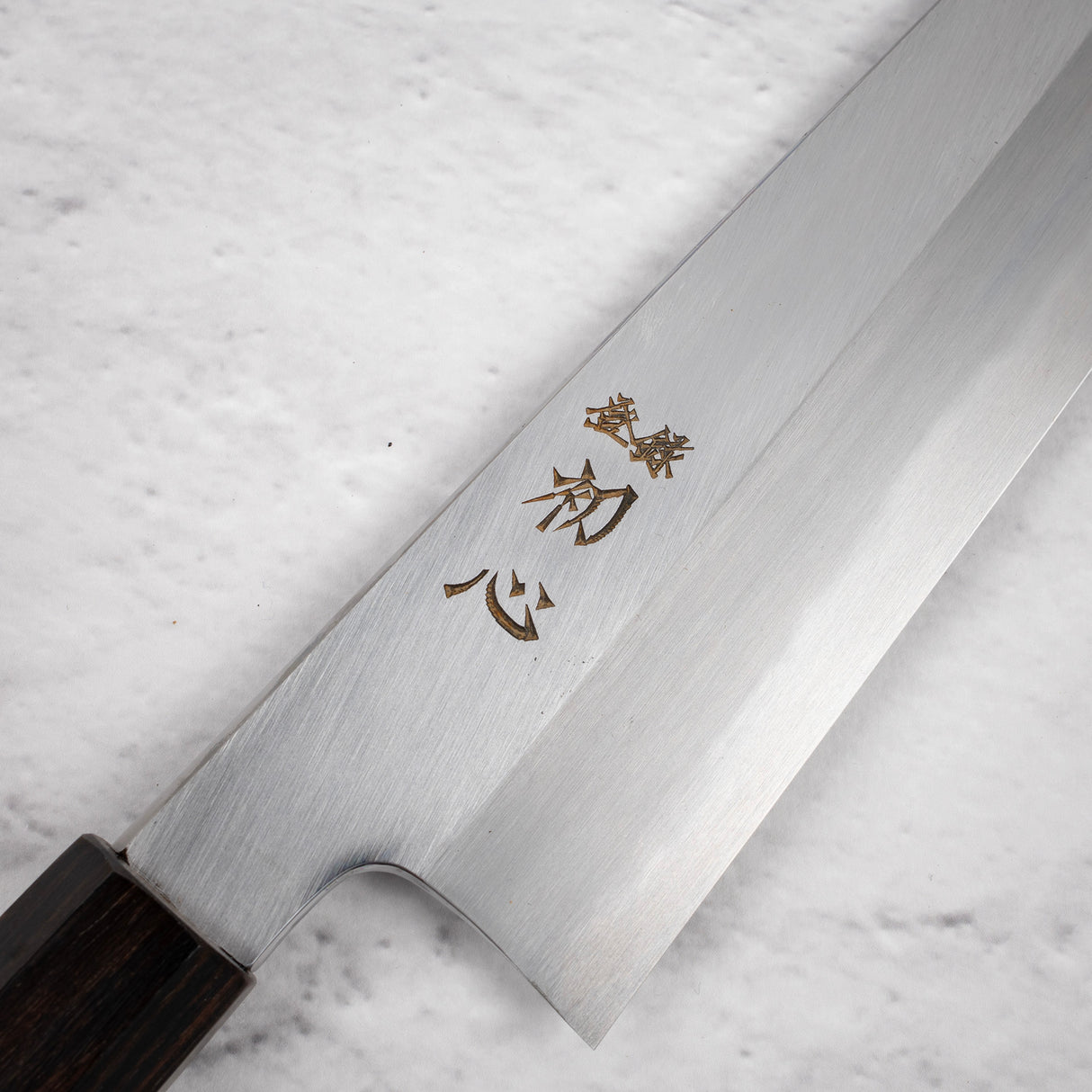 Nakagawa Blue1 Wide Bevel Kasumi Gyuto 240mm Ebony Handle