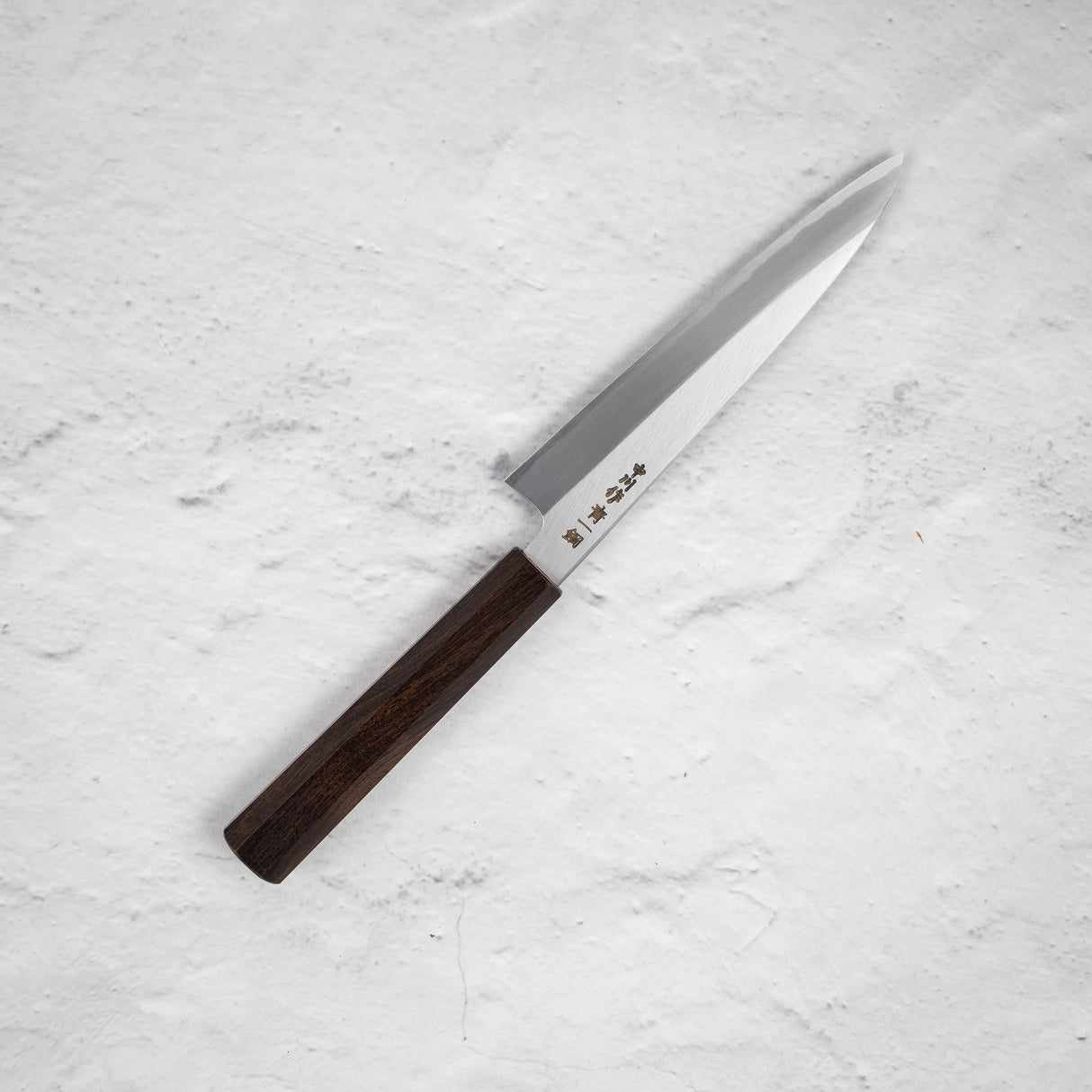 Nakagawa Blue1 Wide Bevel Kasumi Petty 150mm Ebony Handle