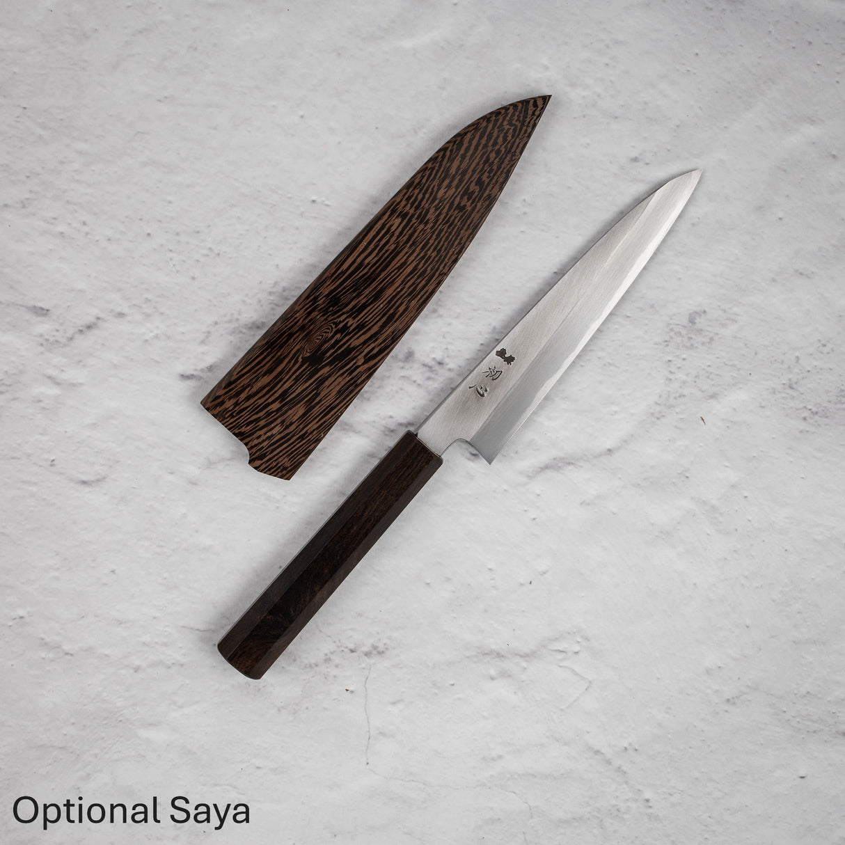 Nakagawa Blue1 Wide Bevel Kasumi Petty 150mm Ebony Handle
