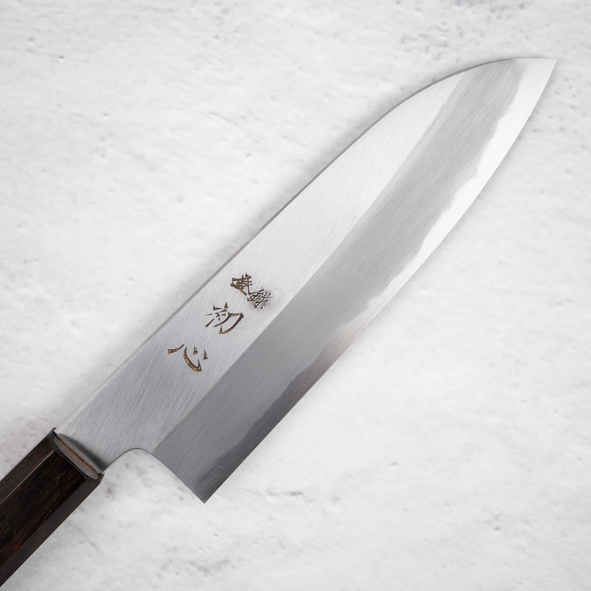 Nakagawa Blue1 Wide Bevel Kasumi Santoku 180mm Ebony Handle